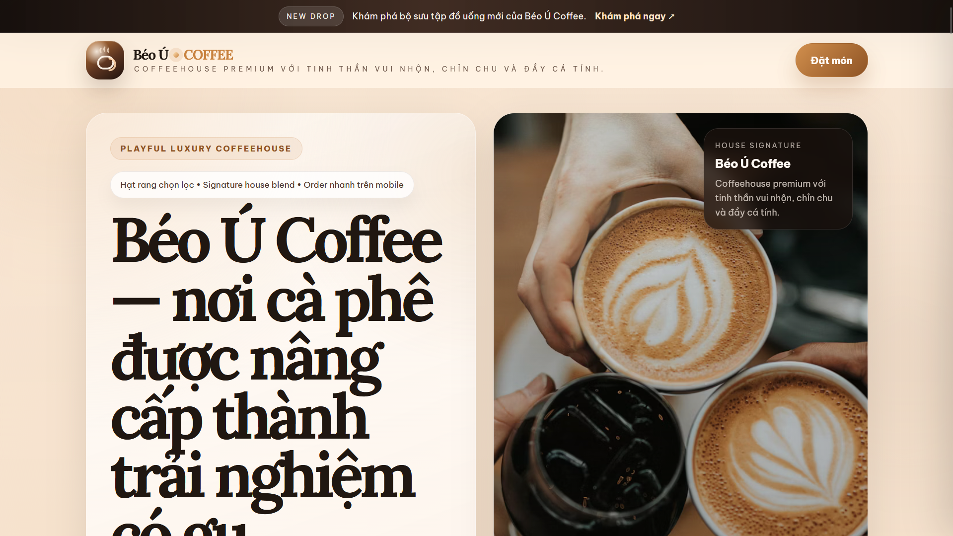 Béo Ú Coffee Playful Premium