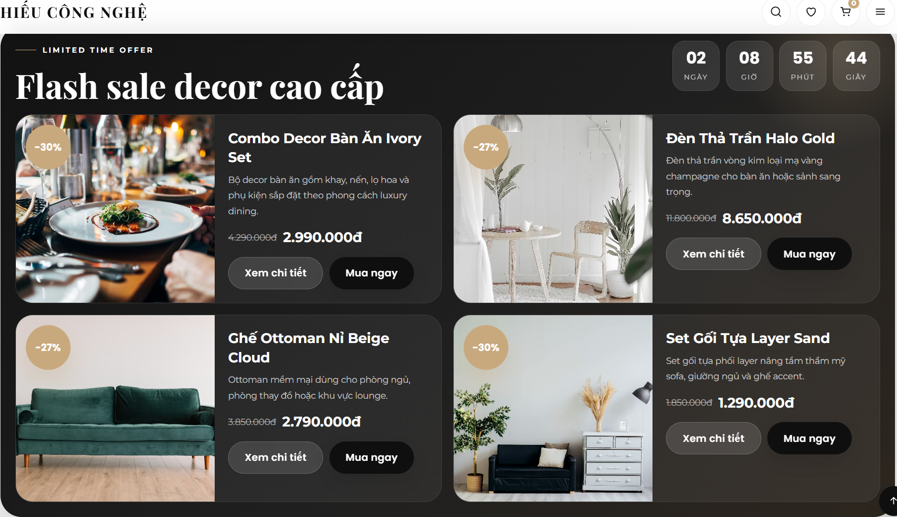 Website Nội Thất Decor V1