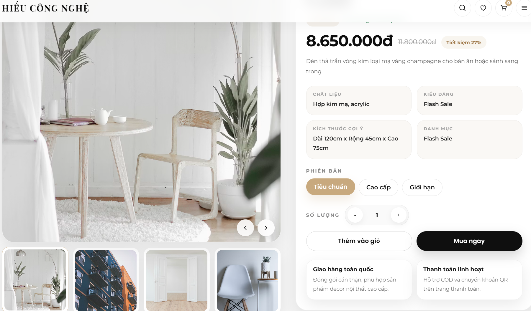 Website Nội Thất Decor V1