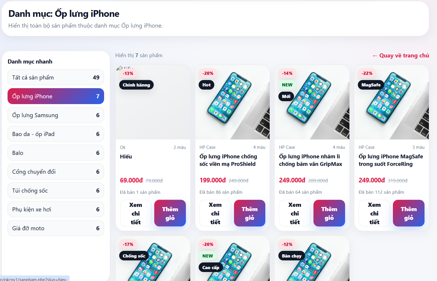 Website Phụ Kiện Công Nghệ V1