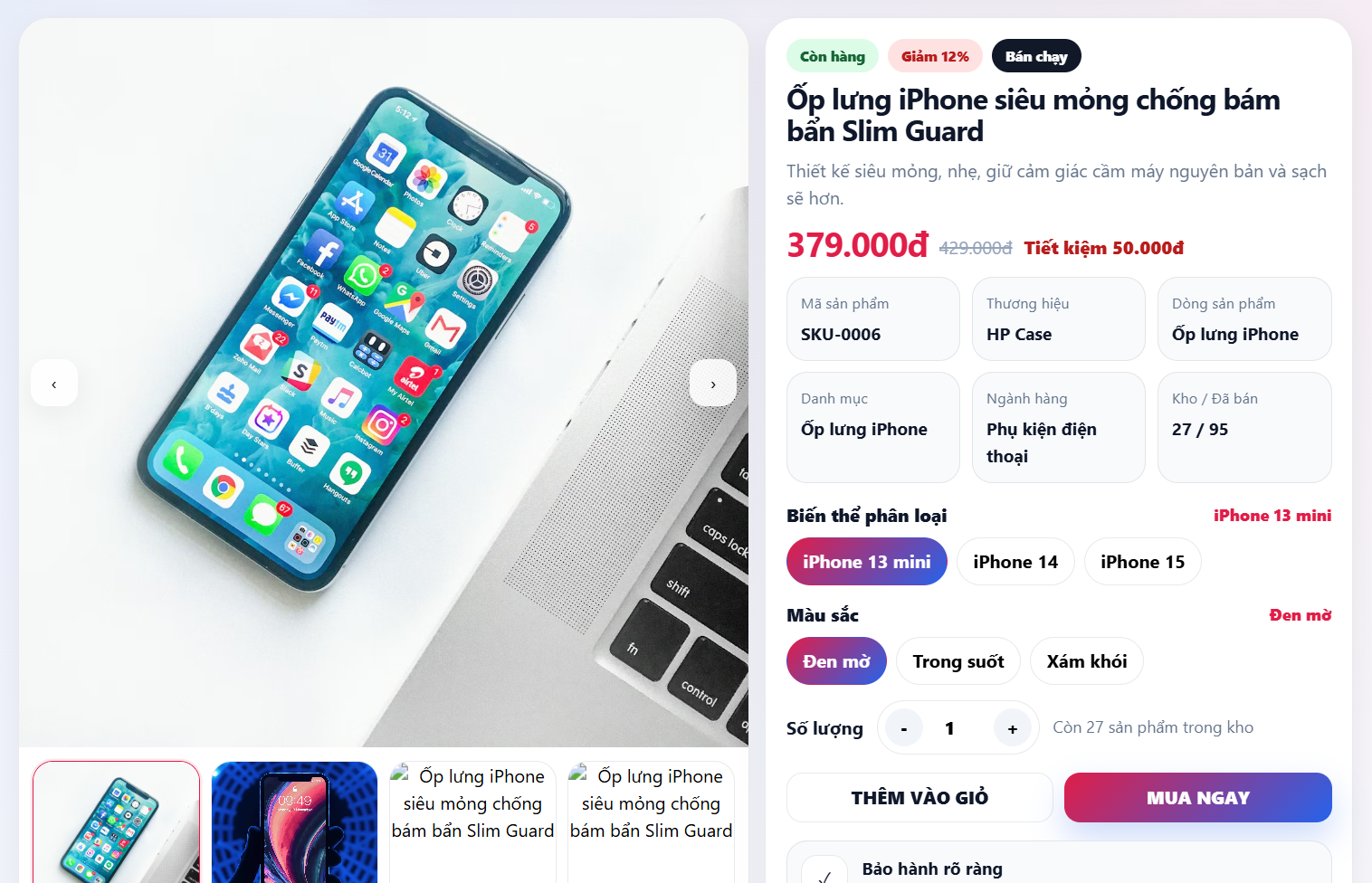 Website Phụ Kiện Công Nghệ V1