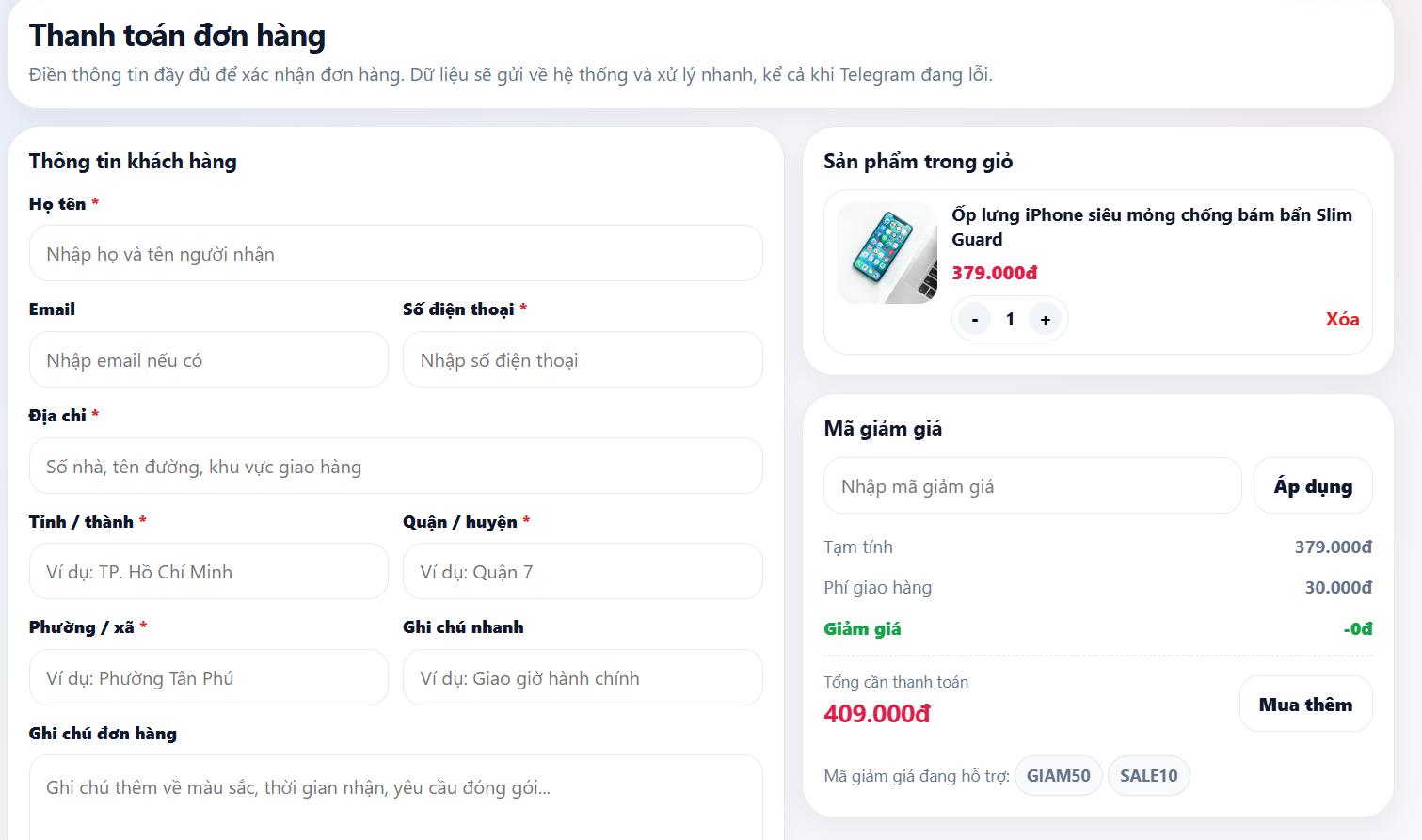 Website Phụ Kiện Công Nghệ V1