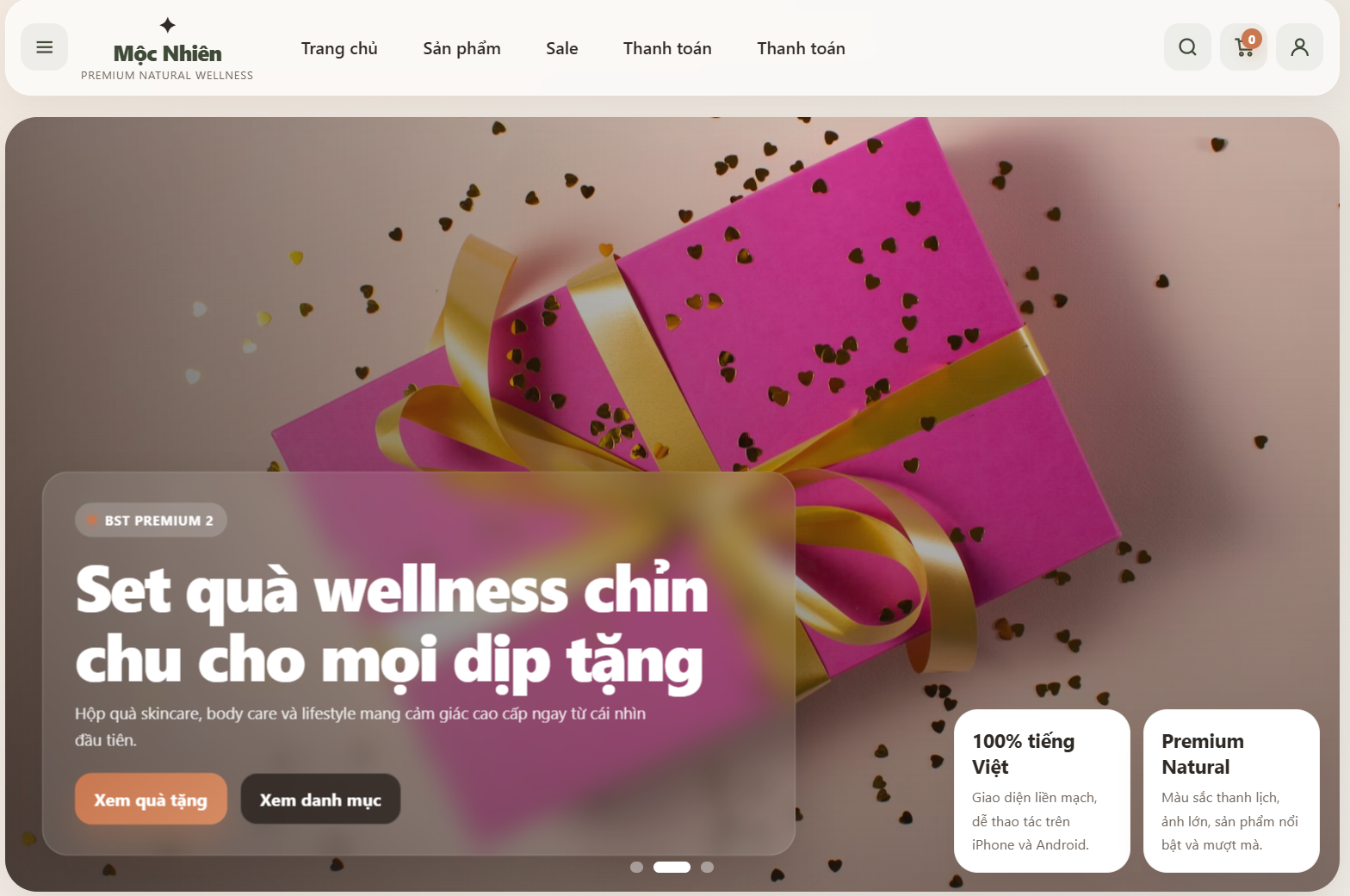 Website Mỹ Phẩm Cao Cấp V2