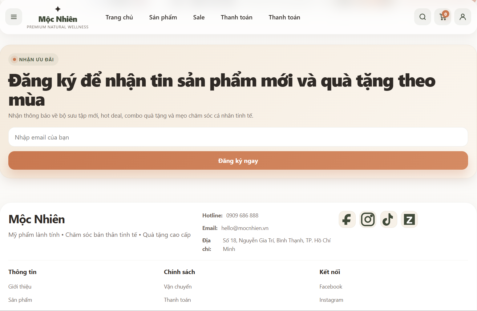 Website Mỹ Phẩm Cao Cấp V2