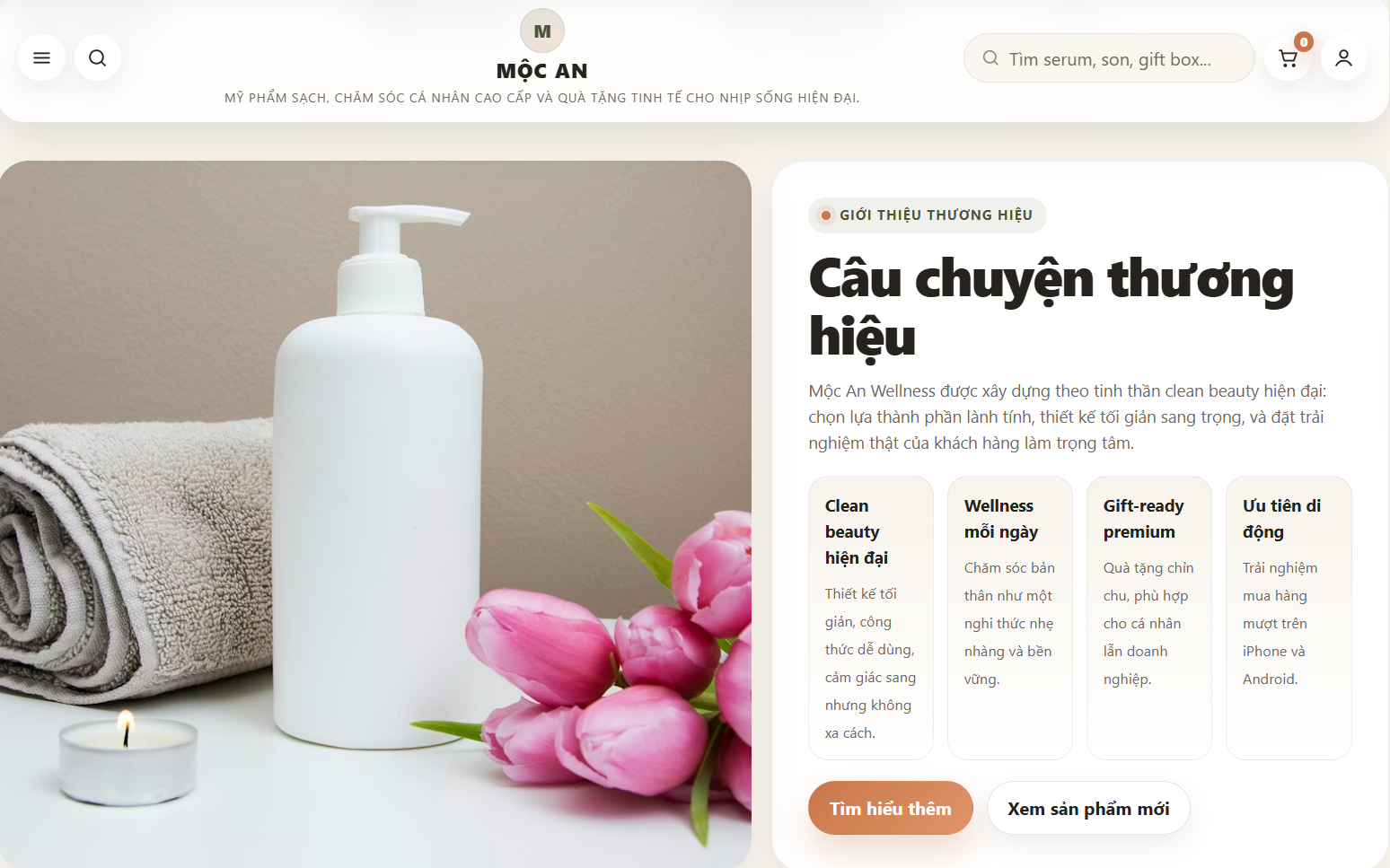 Website Mỹ Phẩm Cao Cấp V3