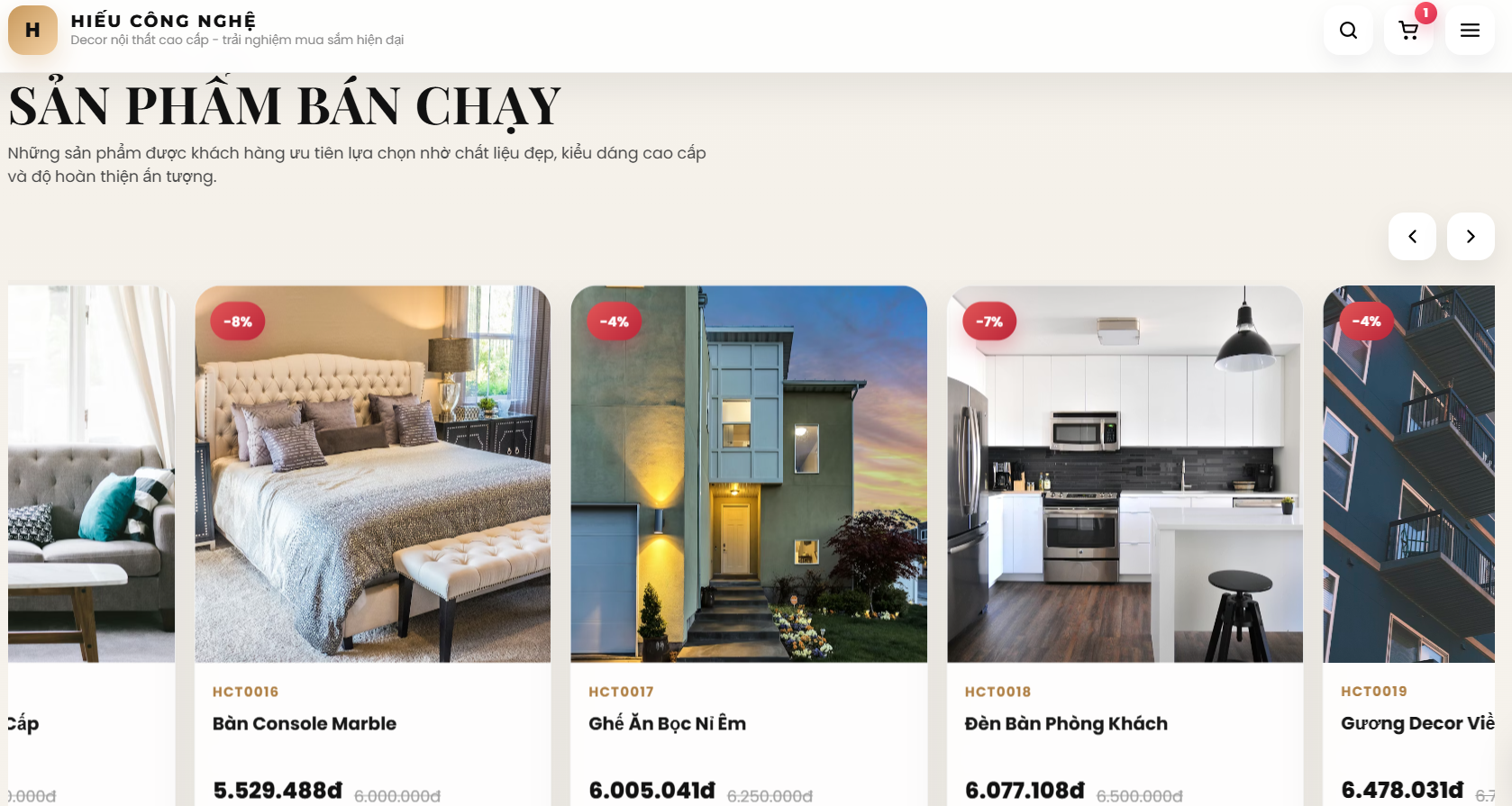 Website Nội Thất Decor V2