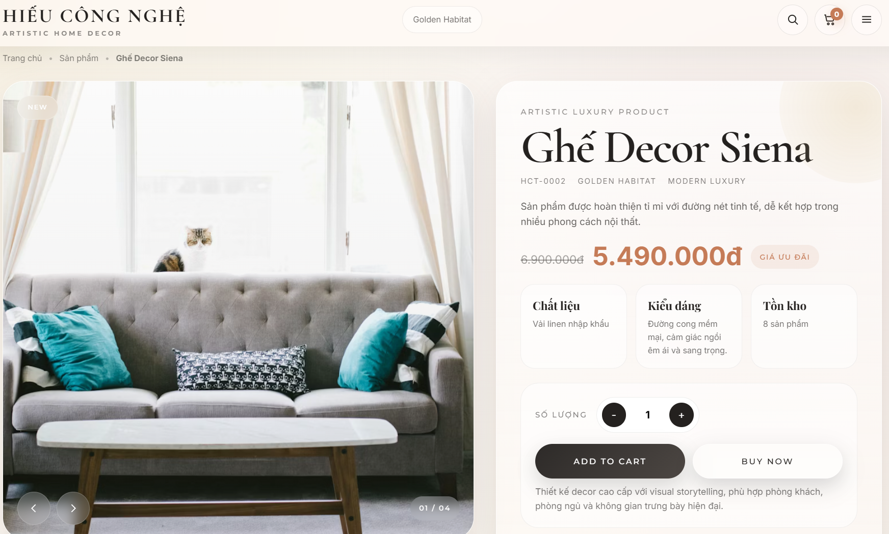 Website Nội Thất Decor V4