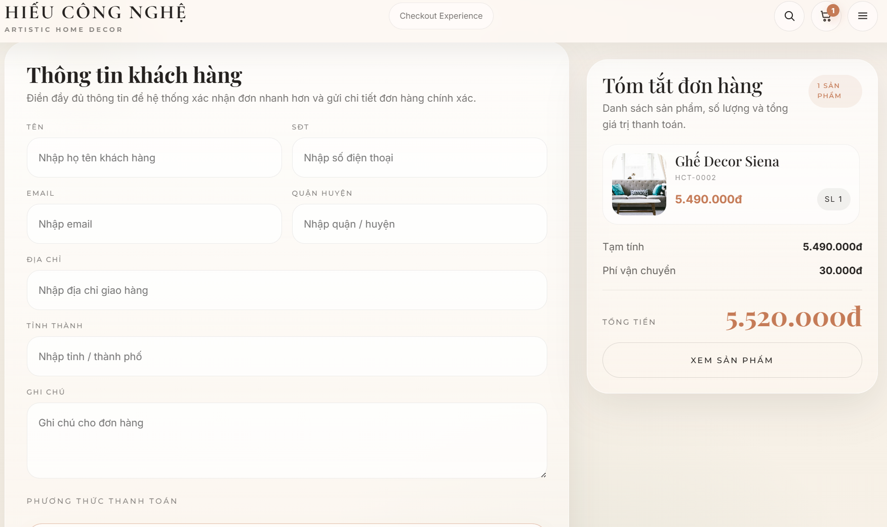Website Nội Thất Decor V4