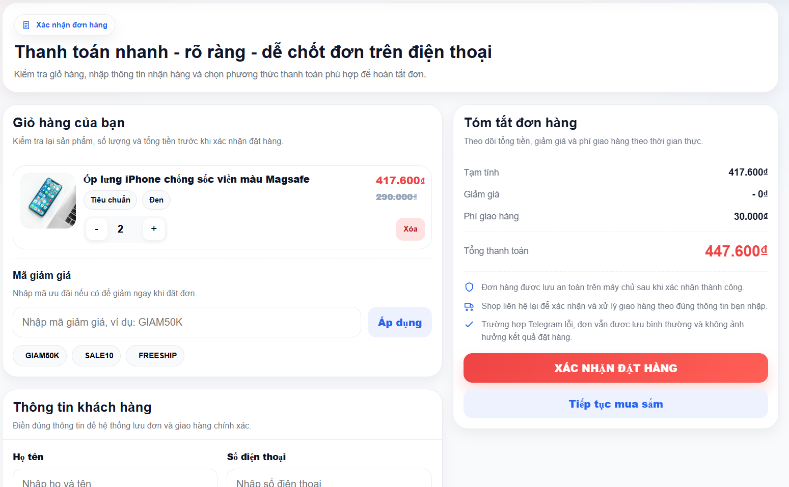 Website Phụ Kiện Công Nghệ V3